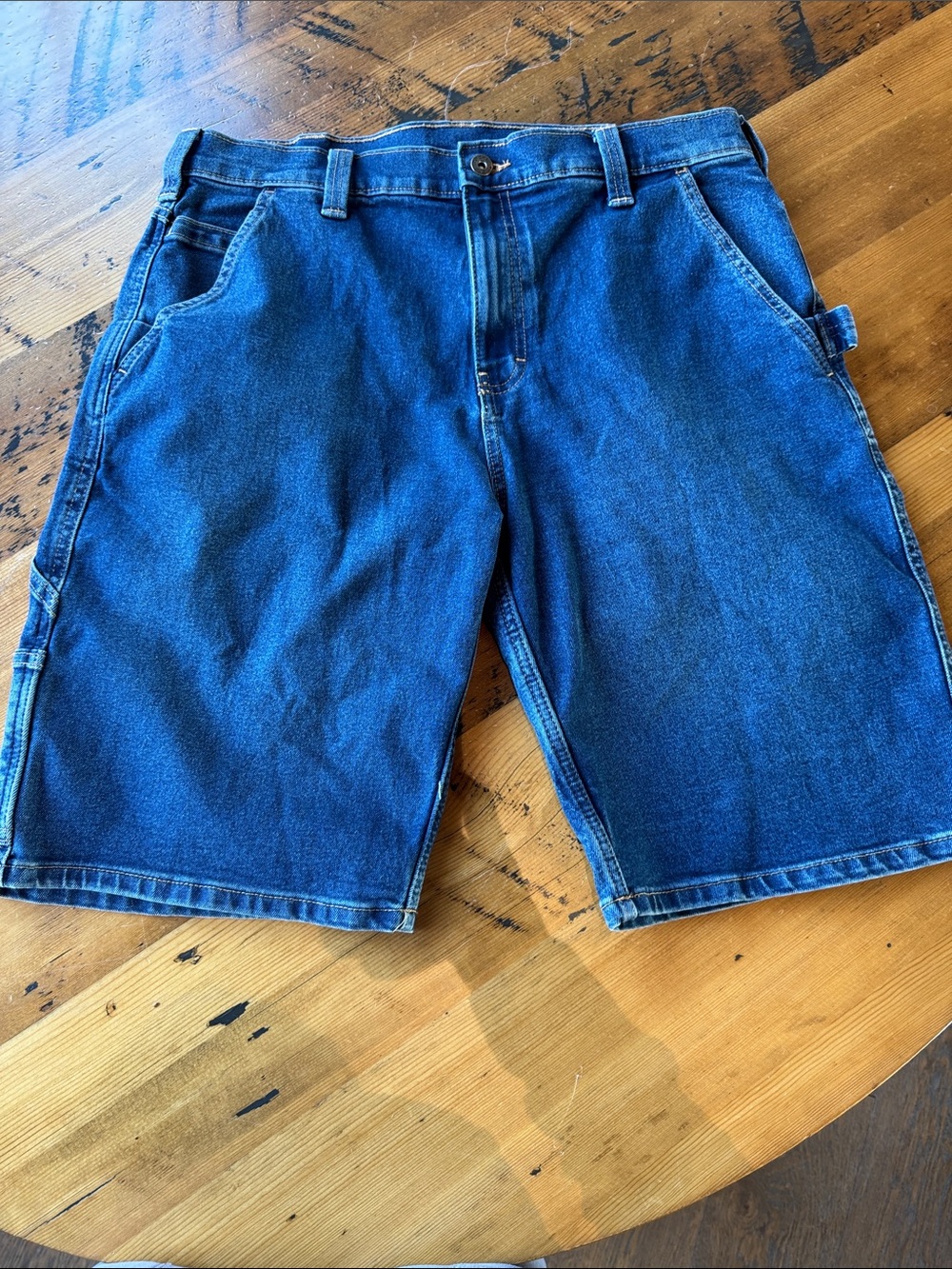 Dickies Men's Denim Carpenter Shorts Blue Jean Work Shorts 34